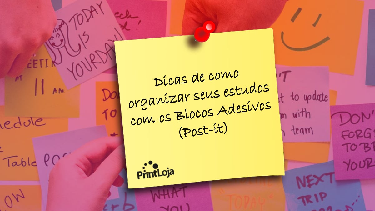 Dicas de como organizar seus estudos com blocos adesivos (Post-it)